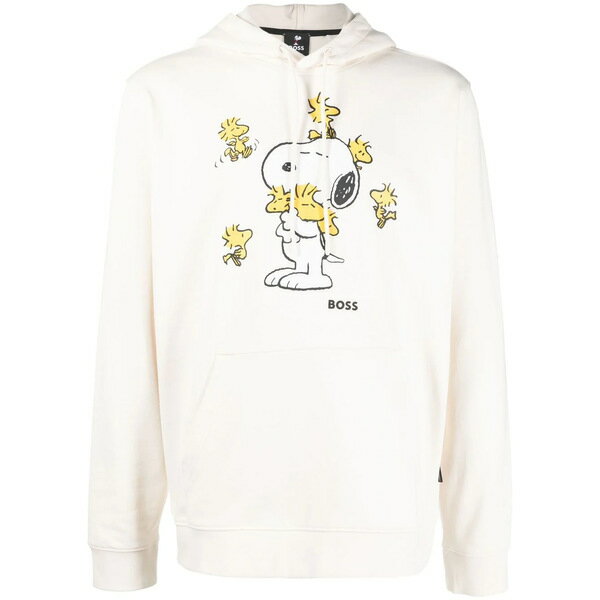 ボス メンズ パーカー・スウェットシャツ アウター x Peanuts 'Snoopy' パーカー beige/multicolour