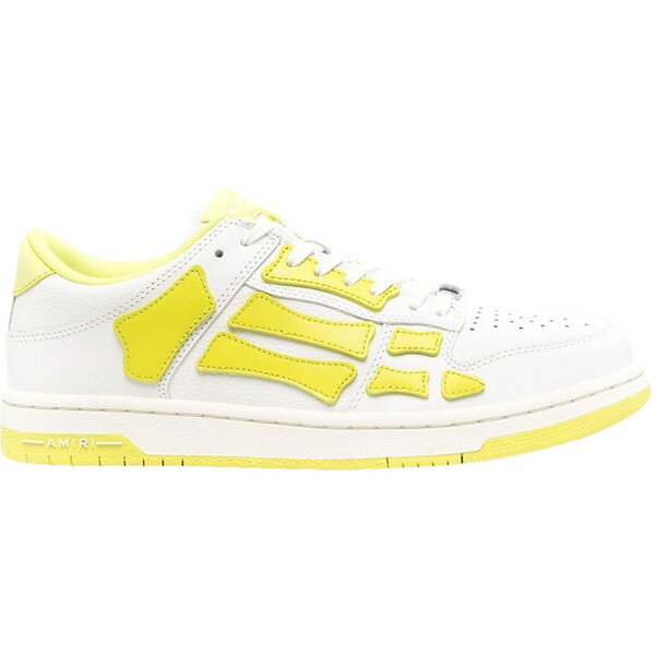 AMIRI アミリ メンズ スニーカー 【AMIRI Skel Top Low White Fluorescent Yellow】 サイズ US_7(25.0c...
