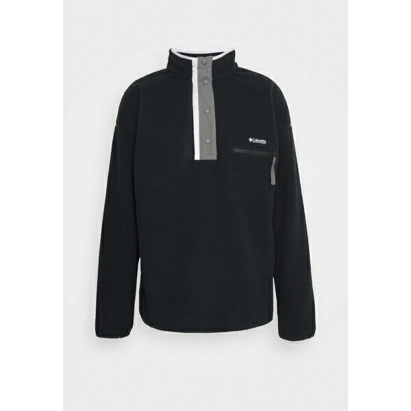 コロンビア メンズ パーカー・スウェットシャツ アウター HELVETIA HALF SNAP - Fleece jumper - black