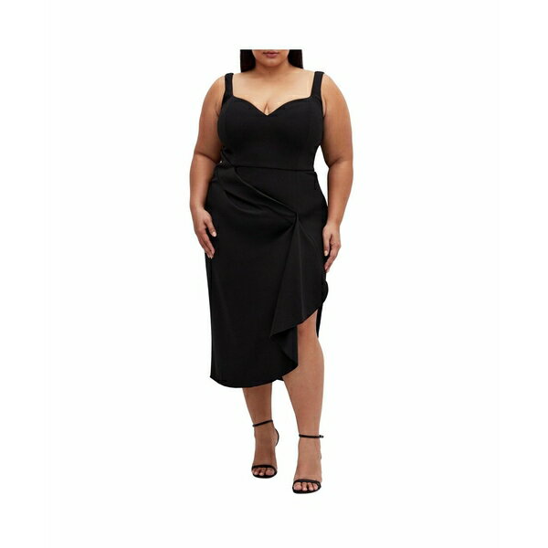 シティーシック レディース ワンピース トップス Plus Size Caitlyn Dress Black