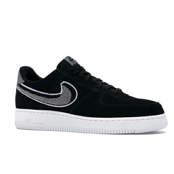 Nike ナイキ メンズ スニーカー 【Nike Air Force 1 Low 3D Chenille Swoosh Black Cool Grey】 サイズ US_10(28.0cm) Black/White-Cool Grey-White