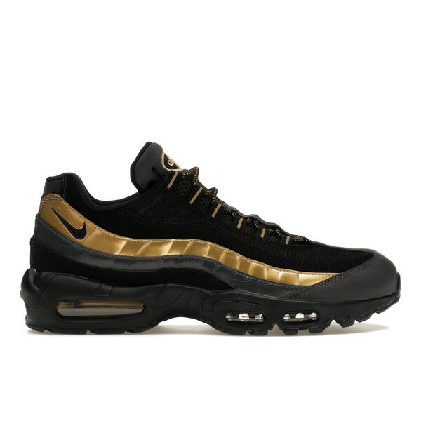 Nike ナイキ メンズ スニーカー 【Nike Air Max 95 Black Metallic Gold】 サイズ US_9(27.0cm) Black/Black-Metallic Gold-Anthracite