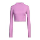 【送料無料】 カルバンクライン レディース Tシャツ トップス Tops Purple(4)