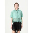 ツインセット レディース シャツ トップス Button-down blouse - green marine