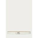 ラルフローレン レディース ベルト アクセサリー LOGO REVERSIBLE LEATHER BELT - Belt - soft white/sand dune(4)