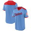 եʥƥ  T ȥåץ St. Louis Cardinals Fanatics Branded True Classics WalkOff VNeck TShirt Light Blue/Red