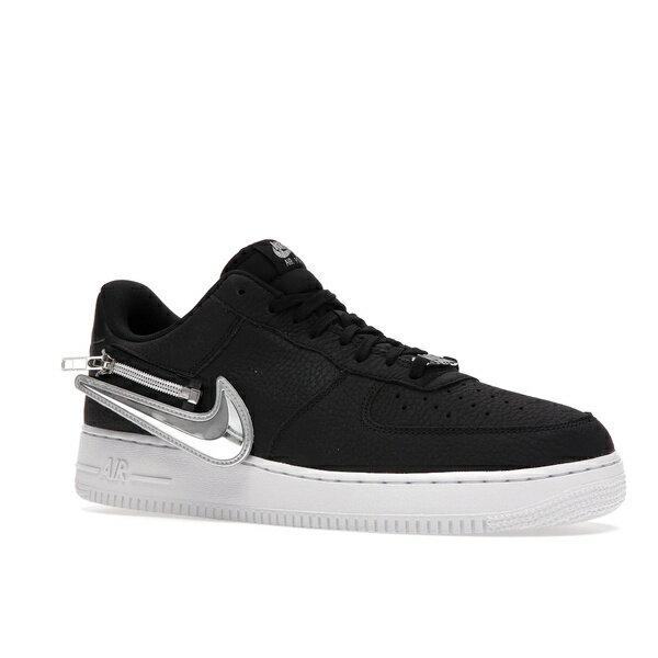 Nike ナイキ メンズ スニーカー 【Nike Air Force 1 Low】 サイズ US_10.5(28.5cm) Zip Swoosh Black 2