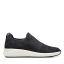 クラークス 【送料無料】 クラークス レディース スニーカー シューズ Un Rio Knit Trainers Black Knit