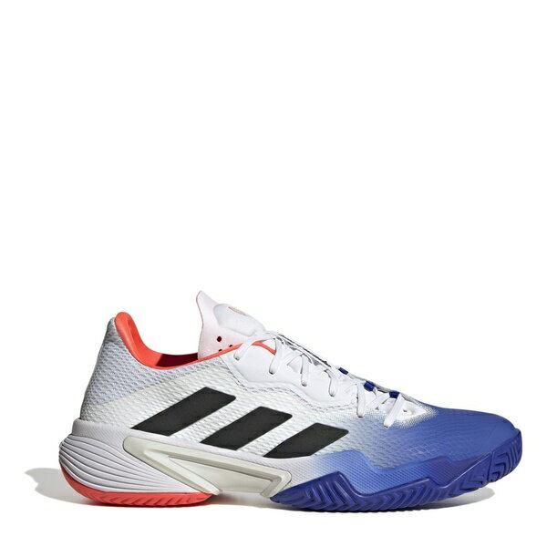 【送料無料】 アディダス メンズ テニス スポーツ Barricade Men's Tennis Shoes White/Blue