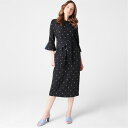 yz ro fB[X s[X gbvX Biba Tie Midi Dress Polka Dot