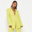 ̵ ߥǥå ǥ 㥱åȡ֥륾  Tall Tailored Oversized Blazer Chartreuse