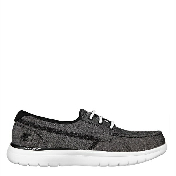 【送料無料】 スケッチャーズ レディース デッキシューズ シューズ Heath Boat Ld99 Black Textile