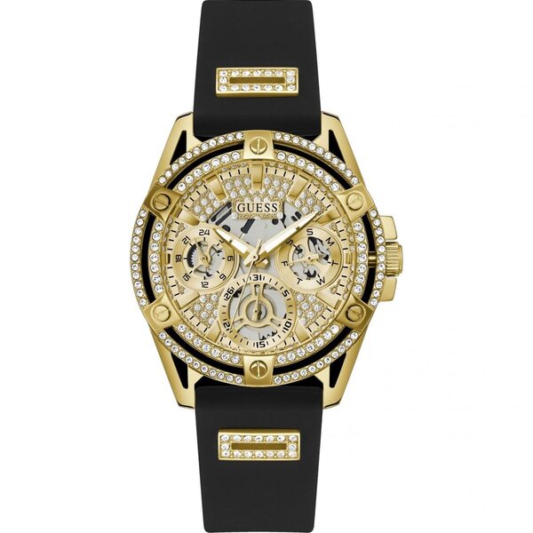 【送料無料】 ゲス レディース 腕時計 アクセサリー Ladies Guess Queen Watch Gold, Champagne and Bl..