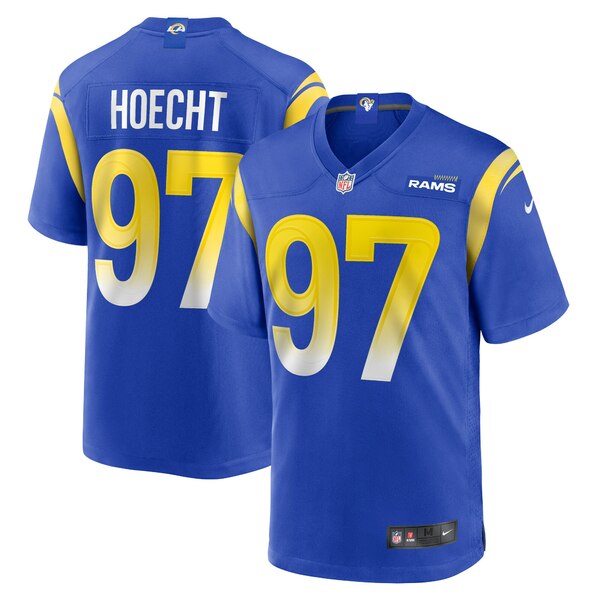 ナイキ メンズ ユニフォーム トップス Michael Hoecht Los Angeles Rams Nike Game Player Jersey Royal