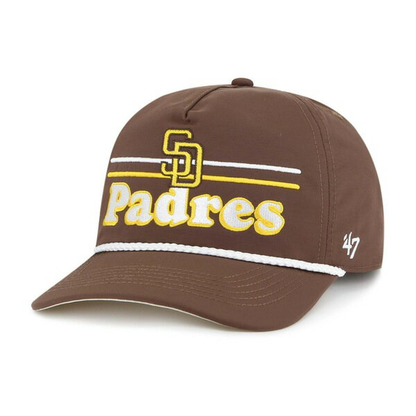 フォーティーセブン メンズ 帽子 アクセサリー San Diego Padres '47 Campscape Hitch Adjustable Hat Brown