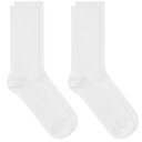 m[XvWFNg Y C A_[EFA Norse Projects Bjarki N Logo Sock - 2 Pack White