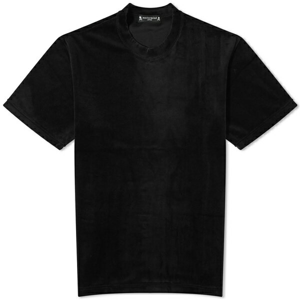 マスターマインド ジャパン メンズ Tシャツ トップス mastermind JAPAN Velour T-Shirt Black