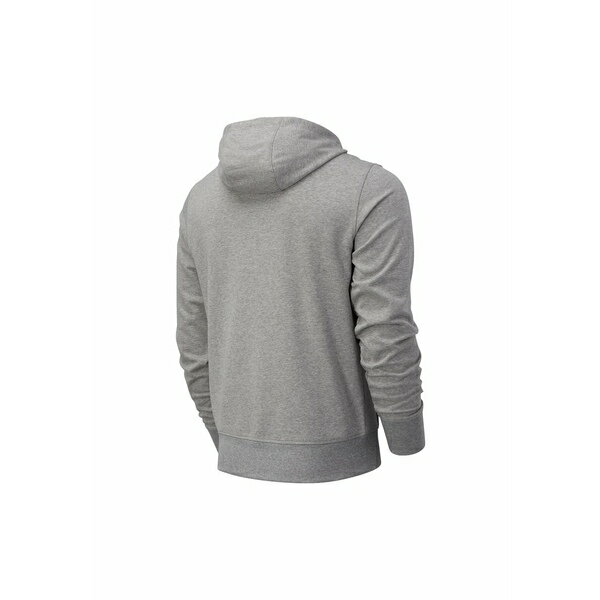 ニューバランス メンズ パーカー・スウェットシャツ アウター ESSENTIALS STACKED LOGO HOODIE - Hoodie - athletic grey