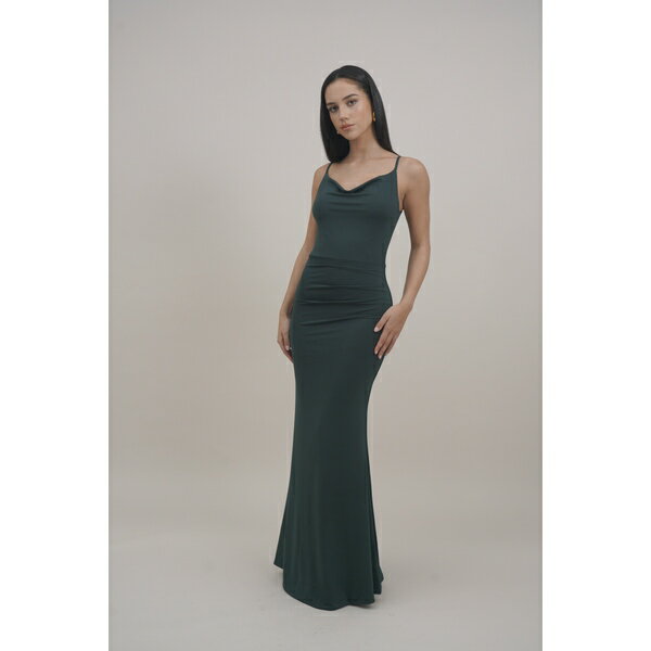 ヴァル ジー レディース ワンピース トップス TASHA BACK MAXI DRESS - Jersey dress - forest green
