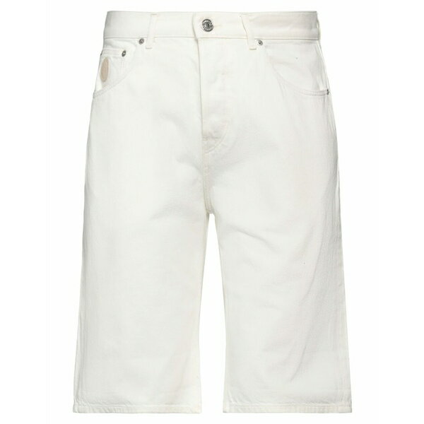 【送料無料】 トラサルディ メンズ デニムパンツ ボトムス Denim shorts White