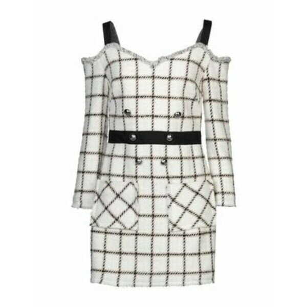【送料無料】 ピンコ レディース ワンピース トップス Mini dresses White