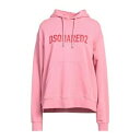 【送料無料】 ディースクエアード レディース パーカー・スウェットシャツ アウター Sweatshirts Pink