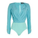 【送料無料】 エリザベスフランキ レディース Tシャツ トップス Bodysuits Azure(4)