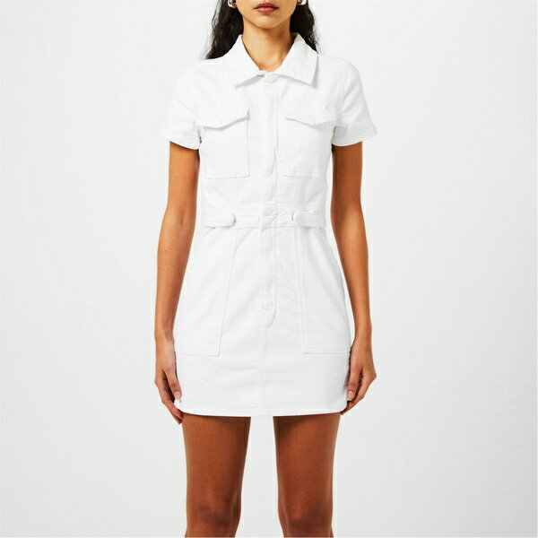 グッドアメリカン レディース ワンピース トップス Fit For Success Stretch-Denim Mini Dress