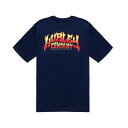 ハーレー メンズ Tシャツ トップス Men's Everyday H Flame Short Sleeve T-Shirt Midnight Aqua