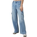 コットンオン レディース デニムパンツ ボトムス Women's Relaxed Cargo Jean Breeze blue