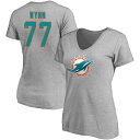 t@ieBNX fB[X TVc gbvX Miami Dolphins Fanatics Branded Women's Team Authentic Custom VNeck TShirt Wynn,Isaiah-77