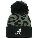 楽天astyフォーティーセブン レディース 帽子 アクセサリー Alabama Crimson Tide '47 Women's Bagheera Cuffed Knit Hat with Pom Hunter Green