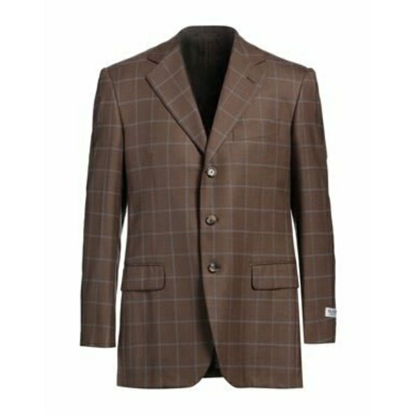 【送料無料】 パルジレリ メンズ ジャケット&ブルゾン アウター Blazers Brown