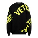 【送料無料】 ヴェトモン メンズ ニット&セーター アウター Sweaters Black