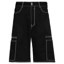 【送料無料】 ジバンシー メンズ デニムパンツ ボトムス Denim shorts Black