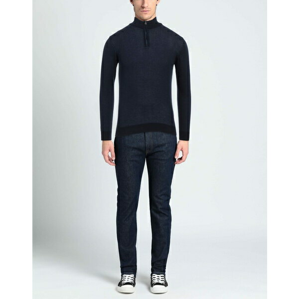 【送料無料】 ロッソピューロ メンズ ニット&セーター アウター Turtlenecks Blue