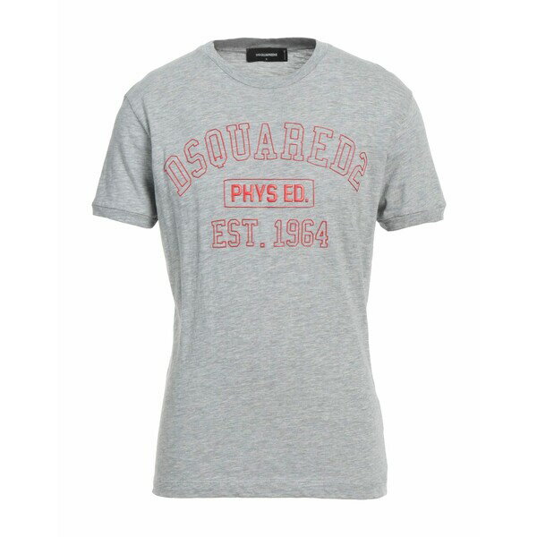 【送料無料】 ディースクエアード メンズ Tシャツ トップス T-shirts Grey