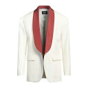 【送料無料】 ディースクエアード メンズ ジャケット&ブルゾン アウター Blazers White