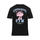 【送料無料】 ディースクエアード メンズ Tシャツ トップス T-shirts Black(4)