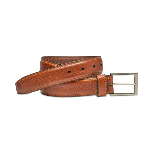 ジョンストンアンドマーフィー メンズ ベルト アクセサリー Men's Double-Stitch Grain Belt Tan ジョンストンアンドマーフィー メンズ ベルト アクセサリー Men's Double-Stitch Grain Belt Tan