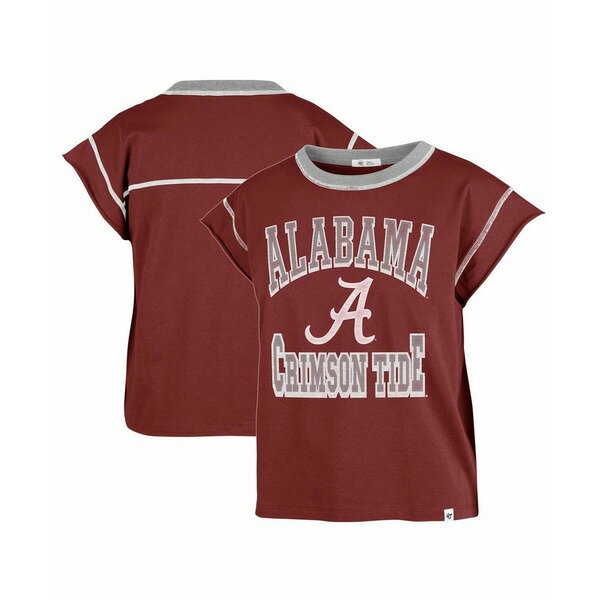 楽天asty47ブランド レディース Tシャツ トップス Women's Crimson Alabama Crimson Tide Sound Up Maya Cutoff T-shirt Crimson