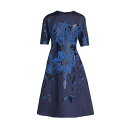 テリージョン レディース ワンピース トップス Floral Jacquard Cocktail Dress navy