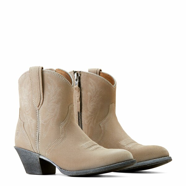 ꥢ ǥ ֡ 塼 Harlan Western Boots Granite Grey Suede