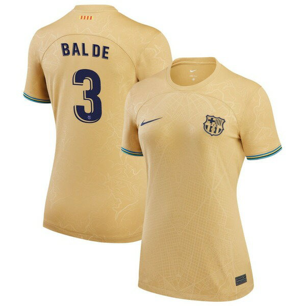 ナイキ レディース ユニフォーム トップス Barcelona Nike Women 039 s 2022/23 Away Replica Custom Jersey Yellow