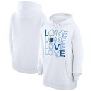 【送料無料】 カールバンクス レディース パーカー スウェットシャツ アウター Dallas Mavericks GIII 4Her by Carl Banks Women 039 s Basketball Love Fleece Pullover Hoodie White