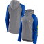 ̵ եʥƥ ǥ ѡåȥ  Los Angeles Rams Fanatics Branded Women's Blind Side Lightweight FullZip Hoodie Heather Gray/College Royal