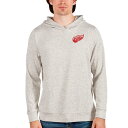 【送料無料】 アンティグア メンズ パーカー・スウェットシャツ アウター Detroit Red Wings Antigua Team Absolute Pullover Hoodie Oatmeal