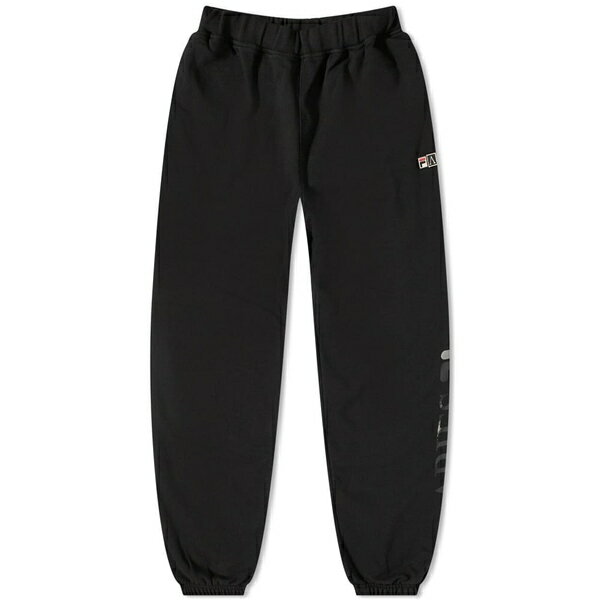 アリーズ レディース カジュアルパンツ ボトムス Aries x Fila Temple Sweat Pant Black