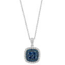 エフィー コレクション レディース ネックレス・チョーカー・ペンダントトップ アクセサリー EFFY Blue Diamond (5/8 ct. t.w.) &...