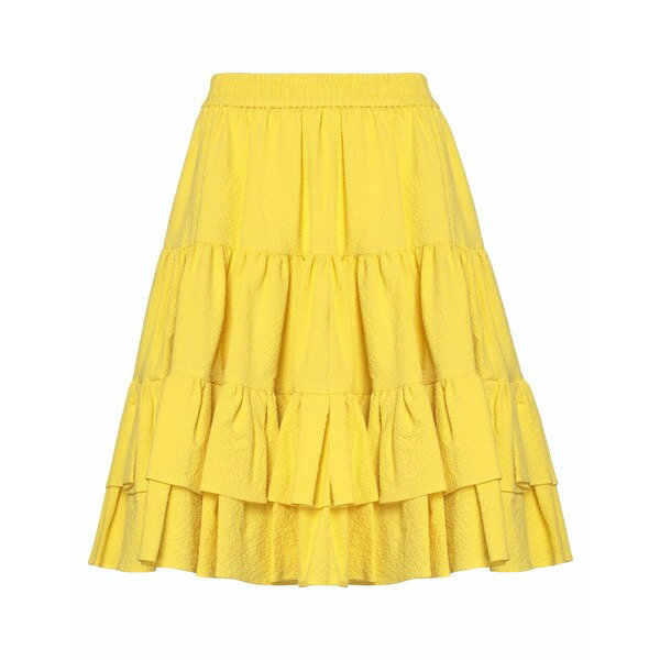 エムエスジイエム 【送料無料】 エムエスジイエム レディース スカート ボトムス Midi skirts Yellow